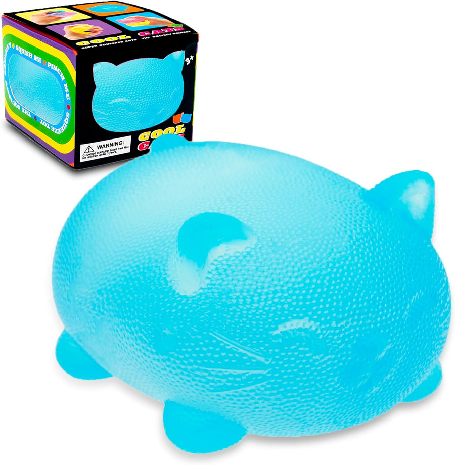 Stress Cat Toy, Sensory Fidget Toy, Sugar Filled Squishy Toys for Kids Stress Relief - High Density Squeeze Balls for Students Calming - Ultra-Soft Decompression Venting Toys L2